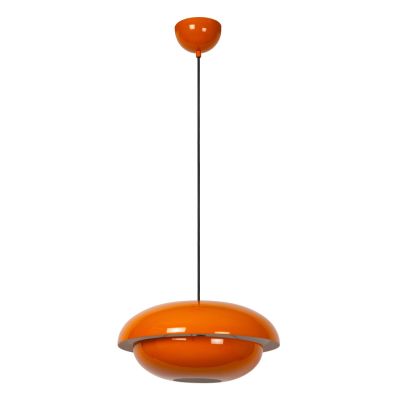 Lucide YOUNES - Pendant light - Ø 40 cm - 1xE27 - Orange